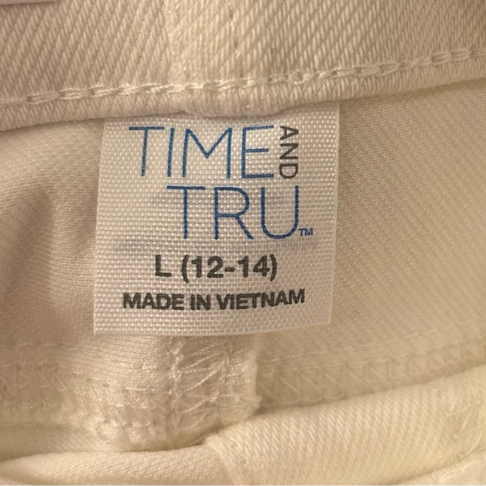 NWT Time and Tru Winter White Fitted Jeggings Size Large (12-14) - Picture 7 of 7